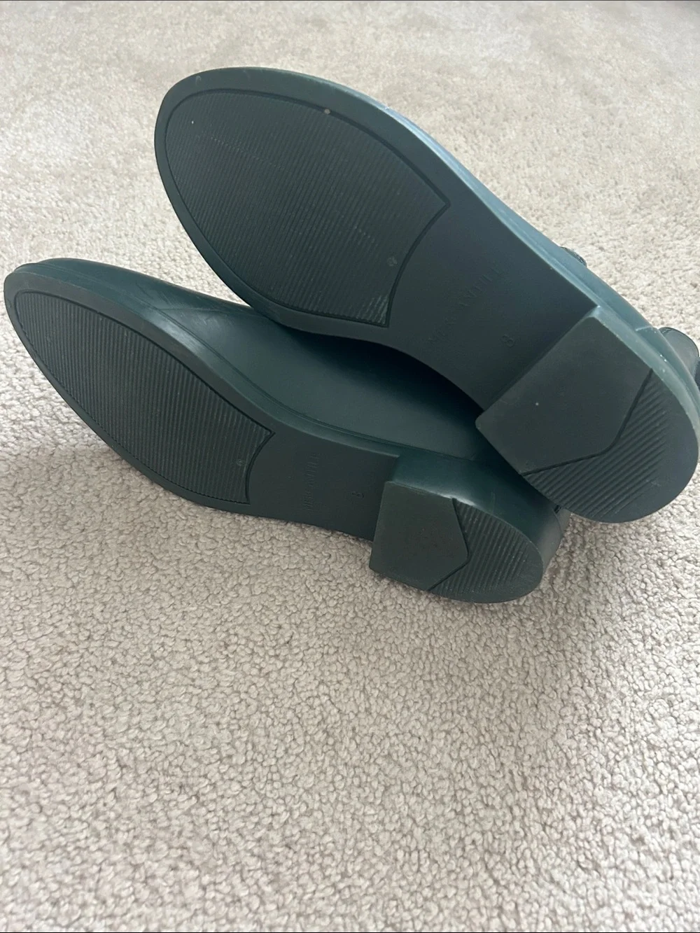 J. Crew Women's Chelsea Rain Boots in Dark Green